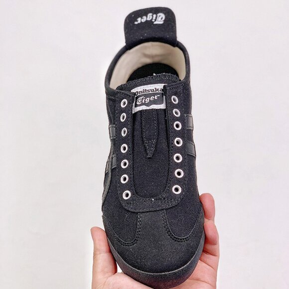 Onitsuka Tiger Mexico 66 Canvas Dark Gray Sneakers - Picture 4 of 8